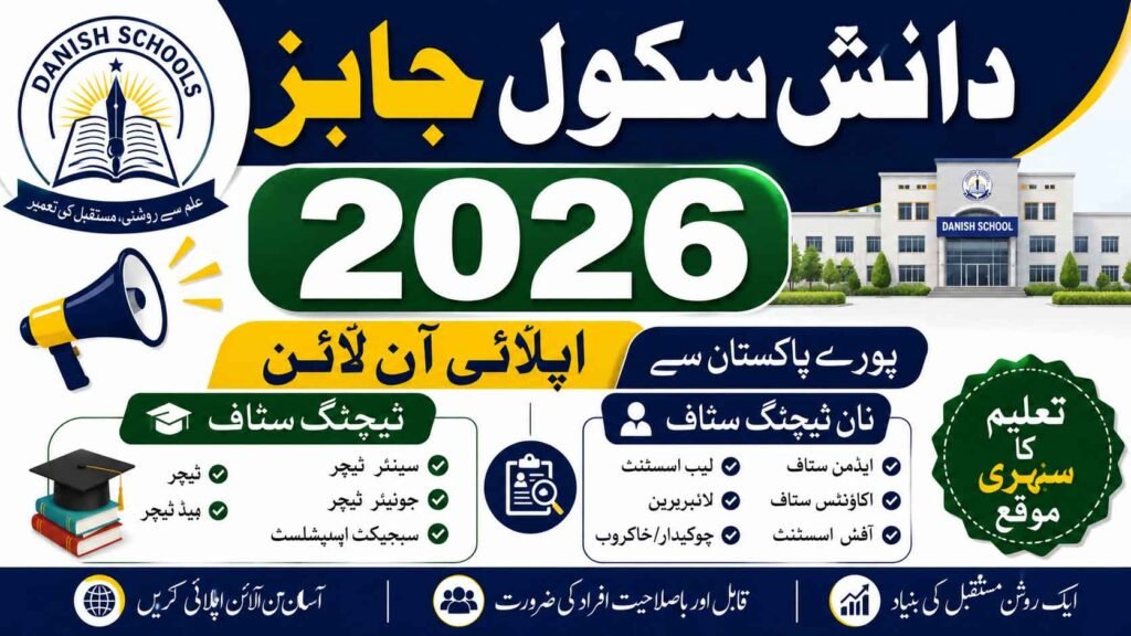 Danish School Jobs 2026 Apply Online @www.ots.org.pk