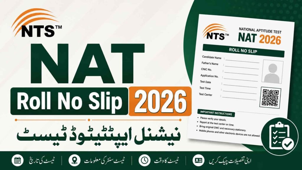 NTS NAT Roll No Slip 2026