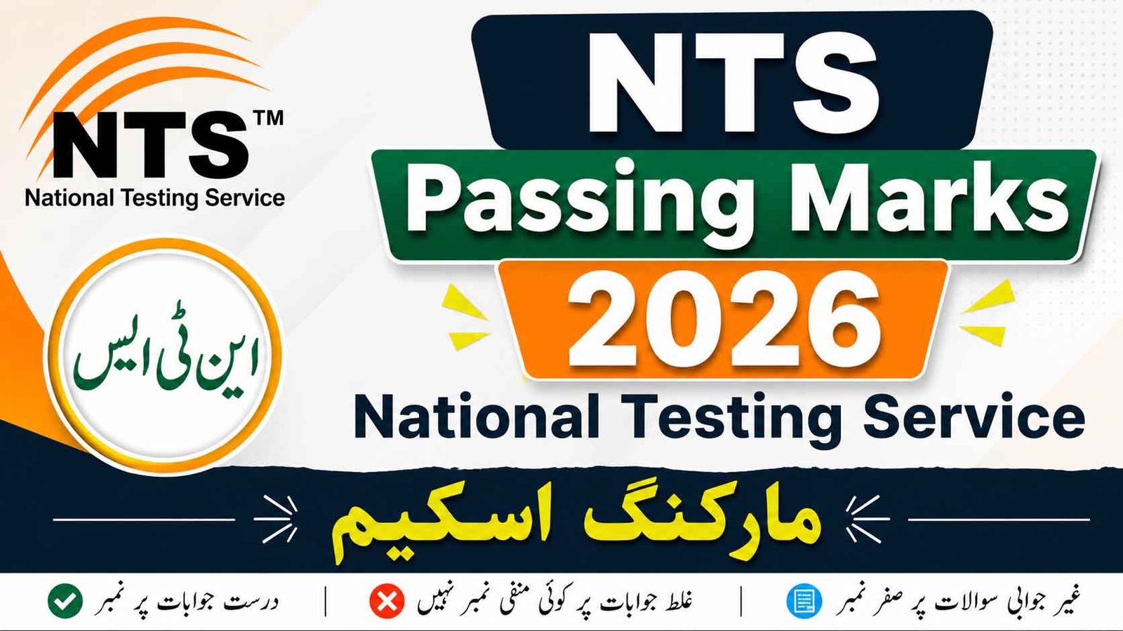 NTS Passing Marks 2026
