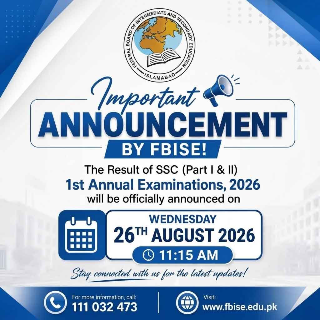 FBISE HSSC Result 2026