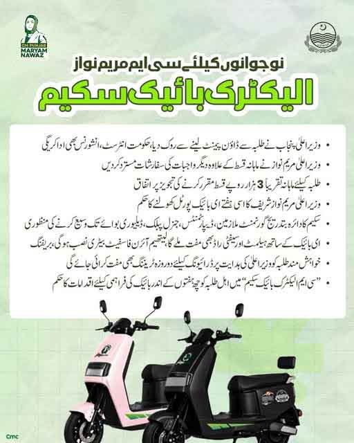 E Bike Scheme Portal 2026 bikes.punjab.gov.pk Open For Students