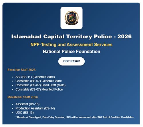 NPTAS Result Portal 