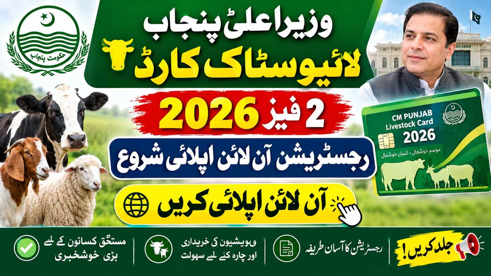 CM Punjab Livestock Card 2026 Phase 2